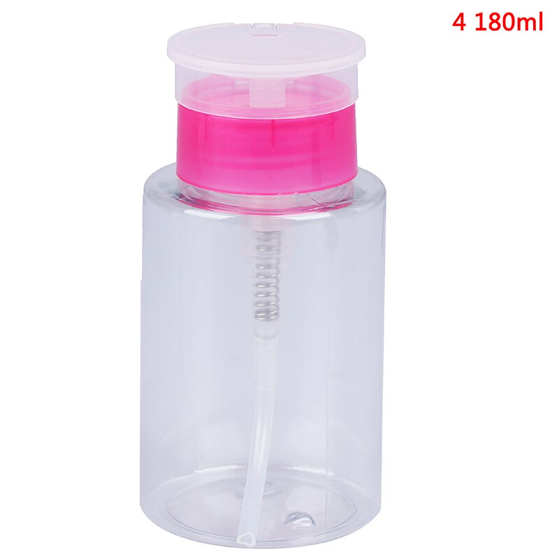 100/180/210ml Lege Pomp Dispenser Nagellak Remover Fles Liquid UV Gel Polish Nail Art Schoon aceton Fles: 180ml N4