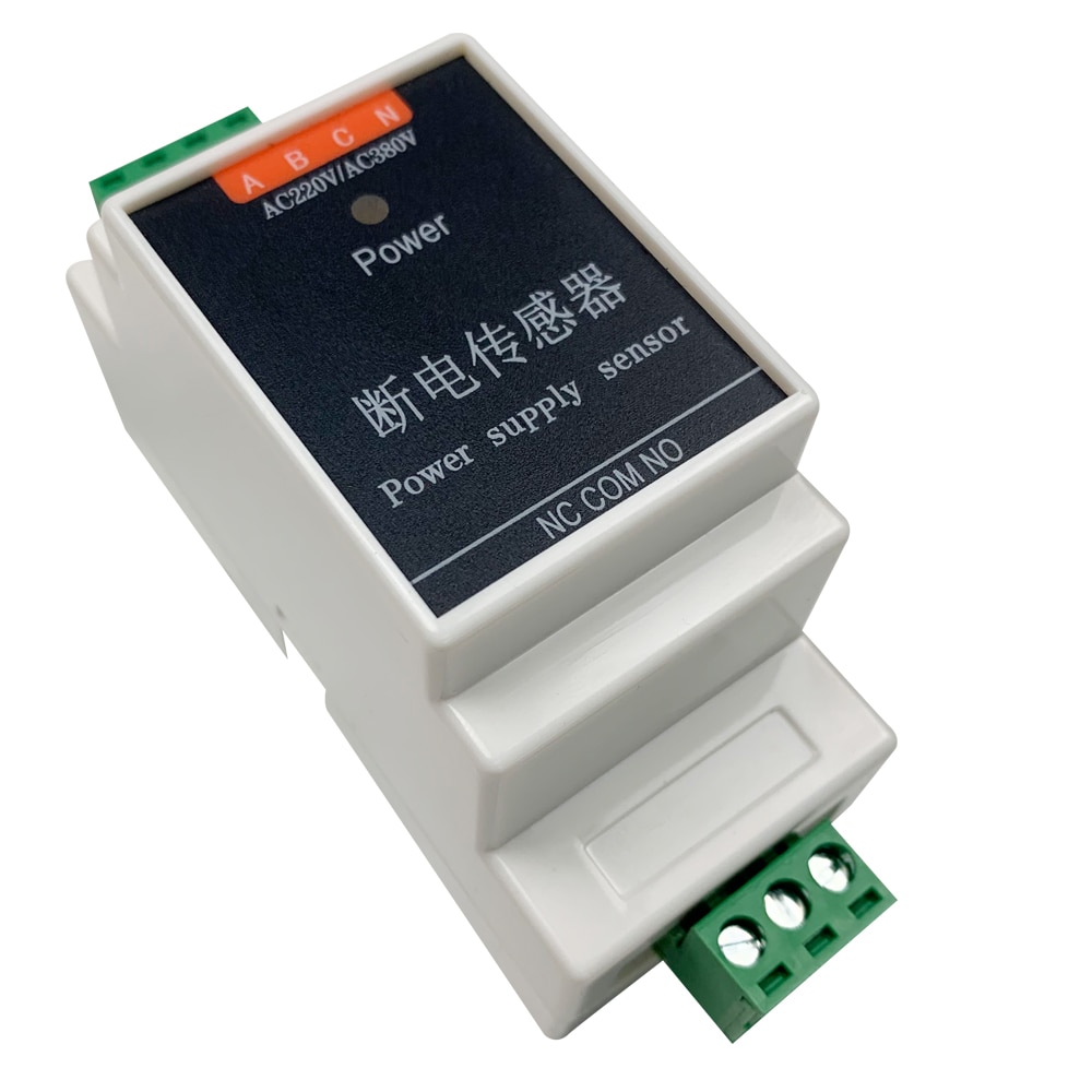 Kabelforbundet strømsvigt alarm sensor tør node kontaktor detektor  ac 220v/380v trefaset til smart home automation