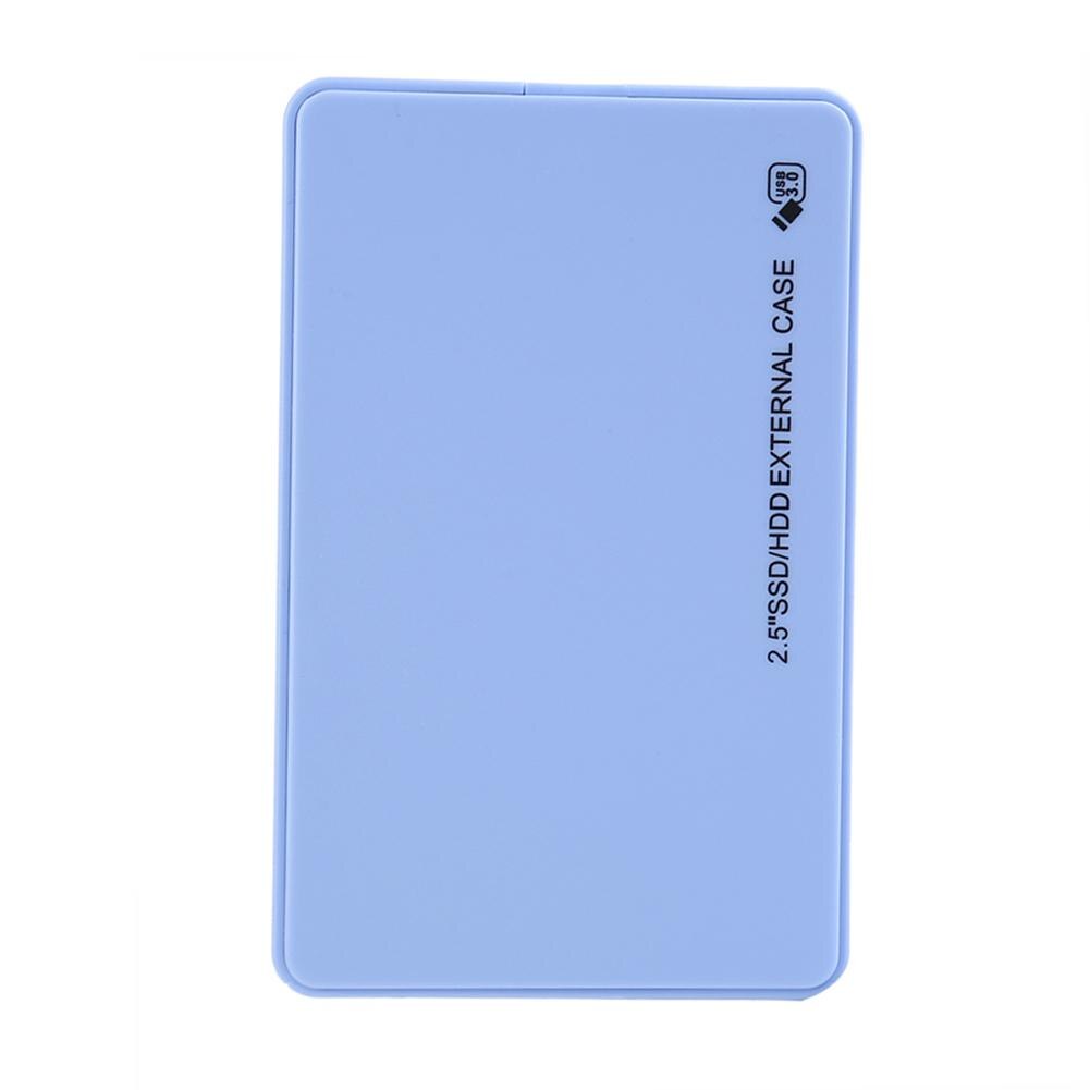 2.5 inch HDD SSD Case USB3.0 to SATA Hard Disk Box 5Gbps SD Disk Case HDD External Hard Drive Enclosure for Notebook Desktop PC: Blue