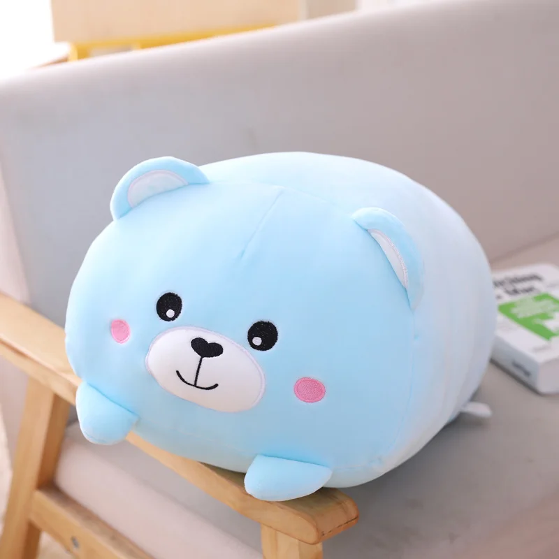 Oreiller d&#39;angle Bio Totoro 90cm, mignon, dessin animé japonais Sumikko Gurashi, animaux en peluche, de saint-valentin pour bébés filles: blue bear / 22-28cm