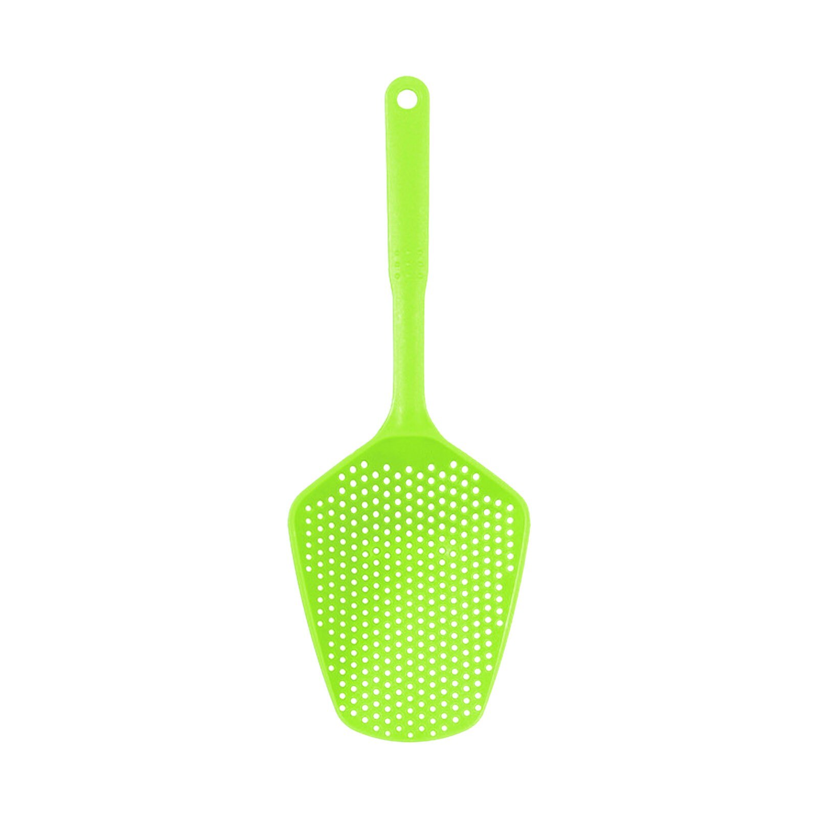 Colador de cuchara grande para cocina, resistente al calor colador de Pasta, cuchara de hielo de plástico, accesorios de cocina, 1 ud.: Verde