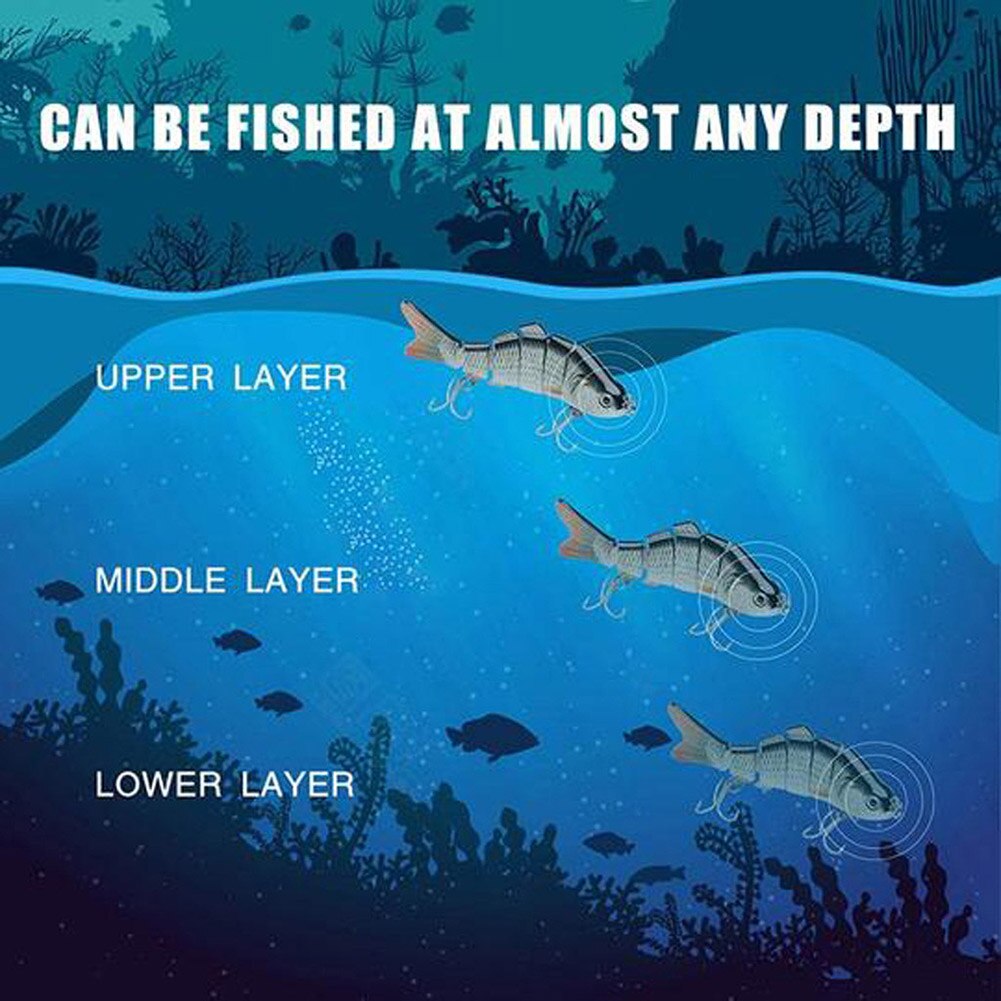 Multi Jointed 10 Cm Levensechte Nep Vissen Lokt Swimbaits Slow Sinking Hard Vissen Lokken DC156