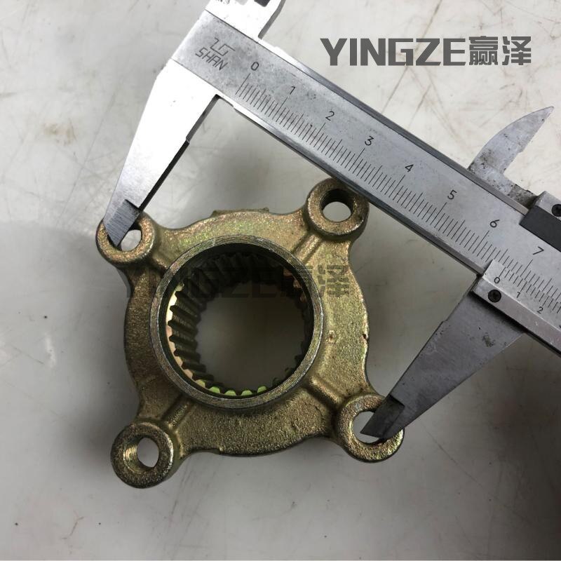 Diy Vier Wiel Go Kart Karting Atv Utv Buggy 28 Tanden Achteras Tandwiel Schijfrem Flens Hub