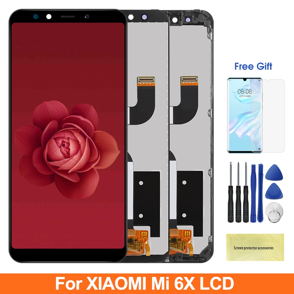 Original 5.99'' MiA2 Lcd Display For XiaoMi Mi A2 LCD Display Touch Screen Digiziter Assembly Parts For XiaoMi 6X Mi6X Lcd