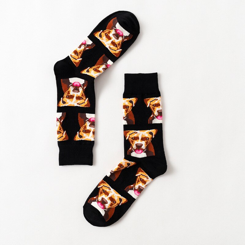 Men's Animals Dogs Socks Man's Dress Cotton Socks Funny Socks Casual Cotton Sport Socks Men's Socks: C7