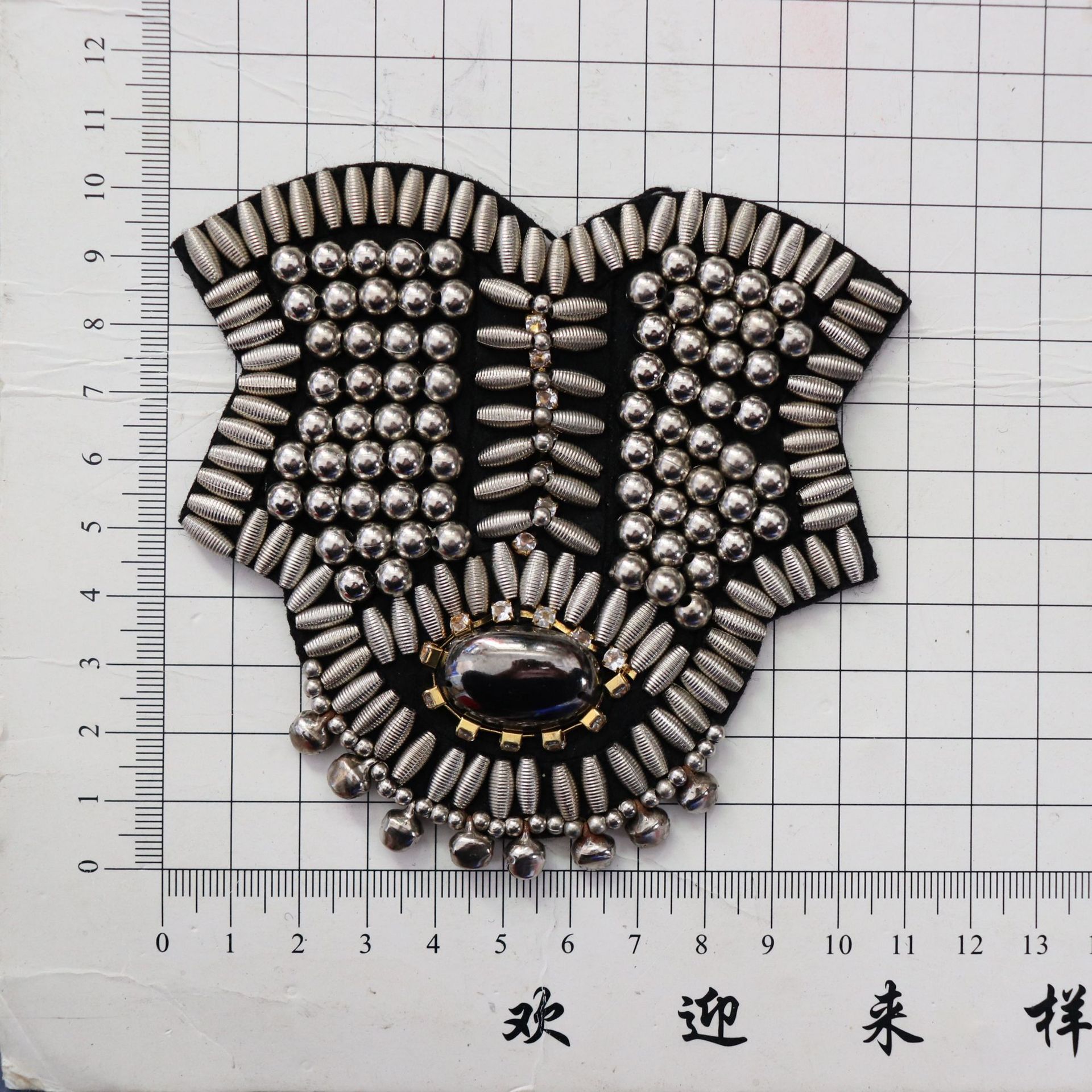 Stage Performance Kleding Epaulette Studs Mode-sieraden Punk Stijl Mannen En Vrouwen Metalen Kwasten Epauletten