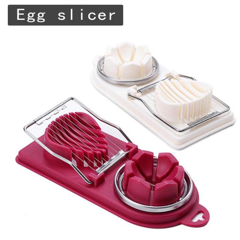 Eiersnijder - Roestvrij Staal - Fruit & Groente Snijder - Twee-in-één Slicer