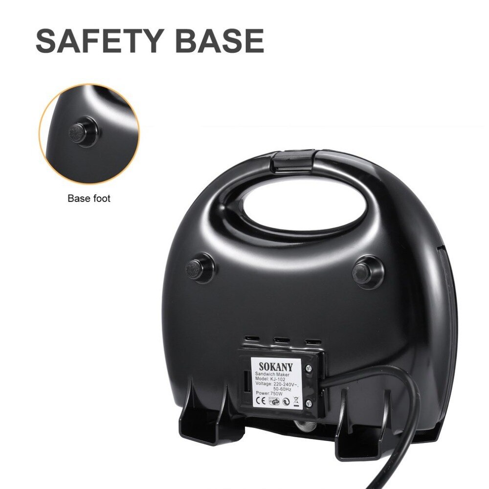 750W Mini Dreieck Sandwich Maker 220V Brot Toaster Persönliche Frühstück Maschine Braten Ei Werkzeug Edelstahl hause verwendet