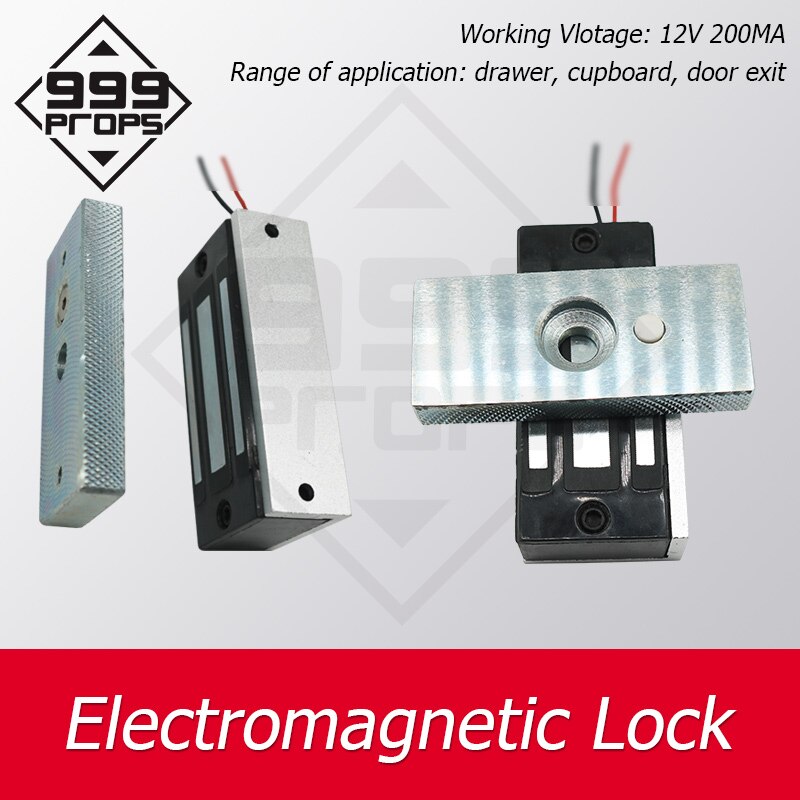 Takagism escape room mag lock 12v EM lock installed on the door electromagnetic lock