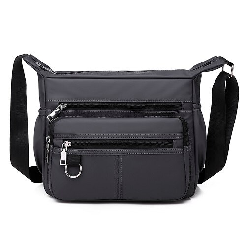 Männer Umhängetasche Freizeit lässig Tasche lässig Schwarz Geschäft Herren Hand Tasche Für Telefon Reise: grau