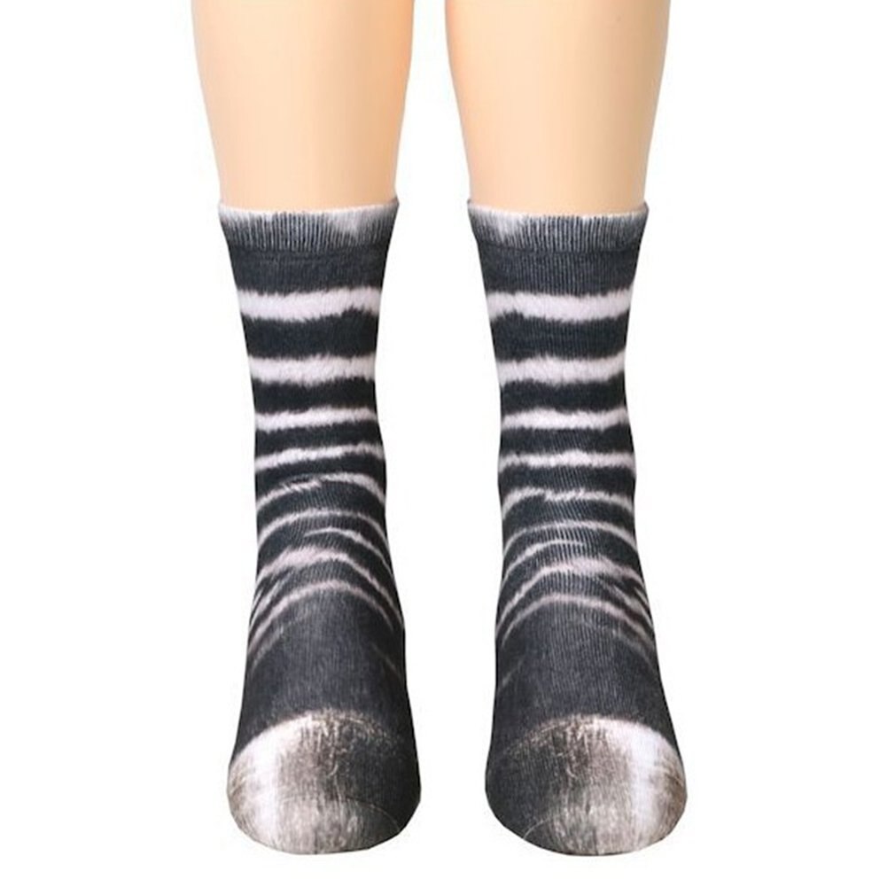 Unisex animal Claw Hoof pattern Sock 3D Printed Cotton Paw Adult Socks dog tiger cat Animal Foot Socks