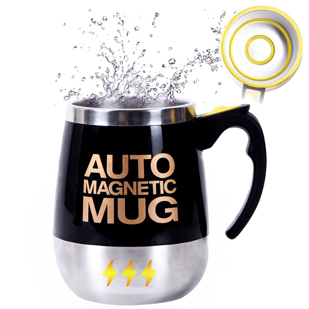 400ml Rvs Automatische Zelf Roeren Mok Koffie Melk Mengen Mok Elektrische Magnetische Smart Roeren Cup