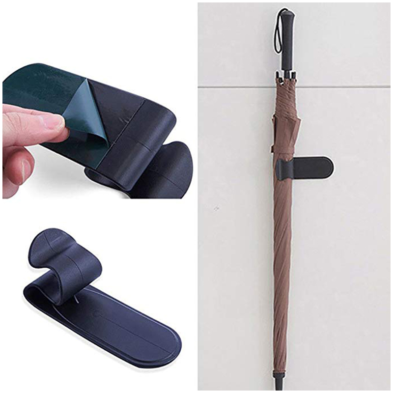 Car Umbrella Hook Portable Auto Vehicle Adhesive Holder Hanger Car Supplies Seat Clip Fastener Racks for Door Cabinet Side ZJ007