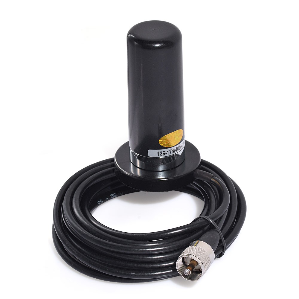 Superbat Voertuig/Auto Mobiele Radio Vhf/Uhf Dual Band Antenne 9Cm Base Magnetische Mount Bnc Mannelijke 5M Kabel Voor BC125AT Scanner