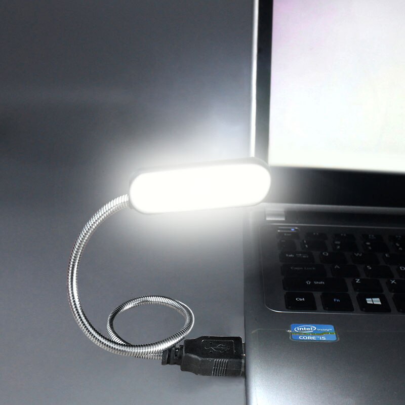 Flexibele Draagbare Tafel Bureaulamp Mini Eye-care Boek Leeslamp 6 LEDs USB Laptop Notebook PC Aangedreven Toetsenbord verlichting