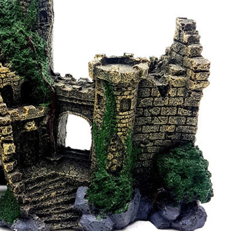 Aquarium ornament kasteel schuilplaats aquarium decoraties grote aquarium decoraties hars handwerk