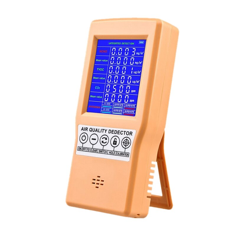 Handheld Air Detector LCD Color Digital Display: Default Title