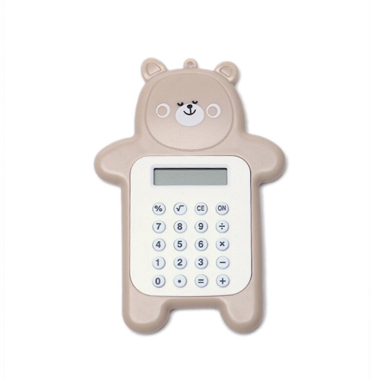 Pastel Pocket Calculator Handy Size 8 Digit Display Battery Operated Office: YELLOW