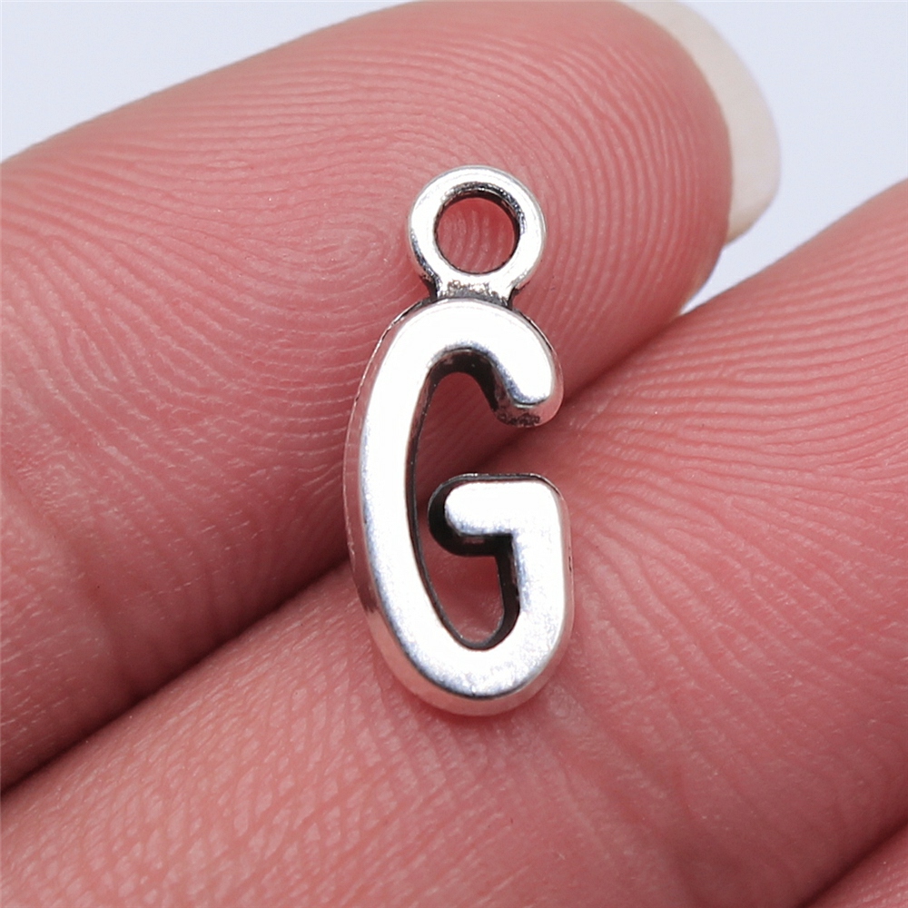 WYSIWYG 26pcs 16mm Alfabet A-Z Letters Charms Antiek Zilver Kleur Hangers Maken DIY Handgemaakte Tibetaanse Vinden Sieraden