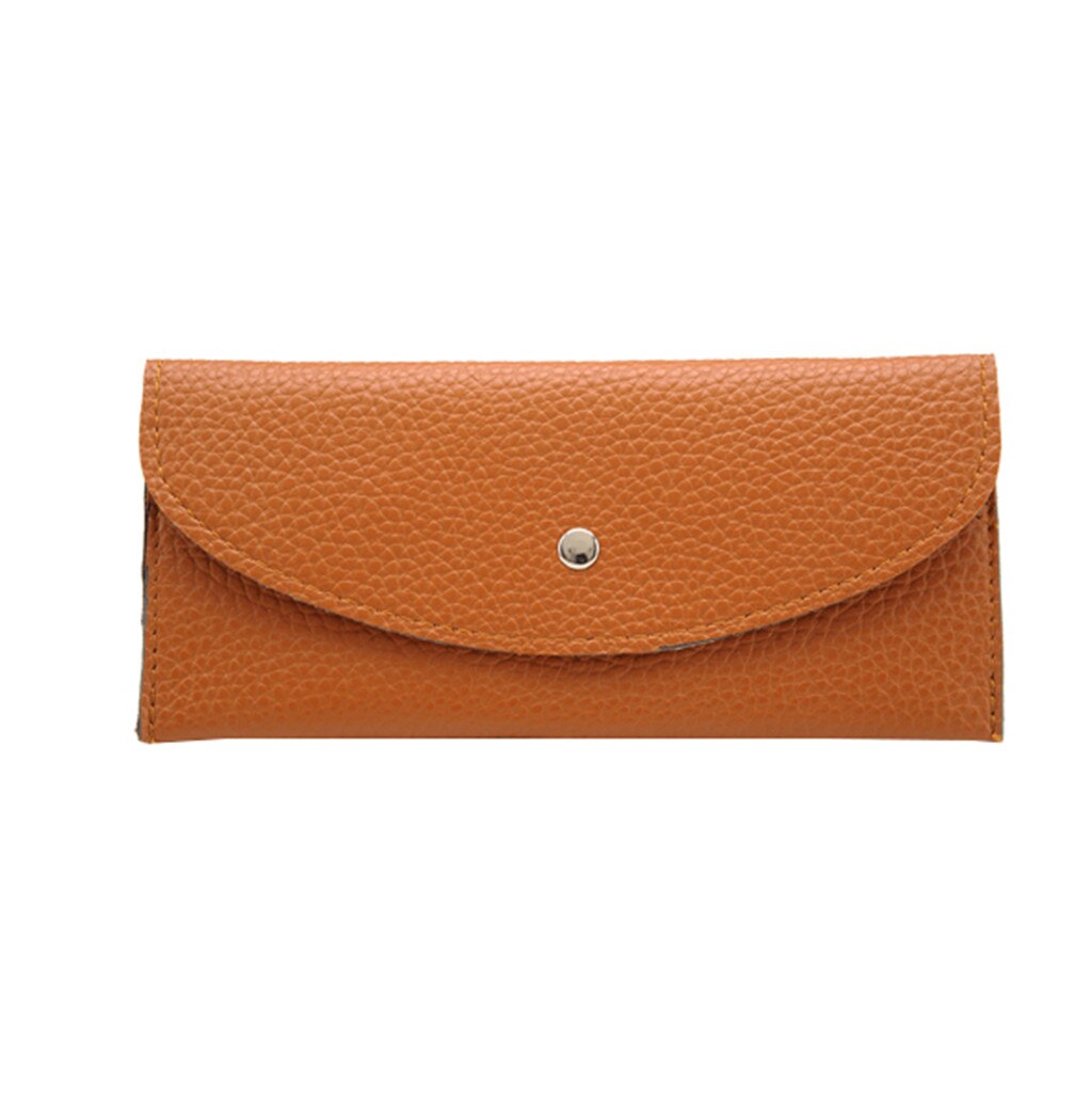 Women Pure Color Leather Short Wallets Coin Purse Card Holders Handbag 7.7: B