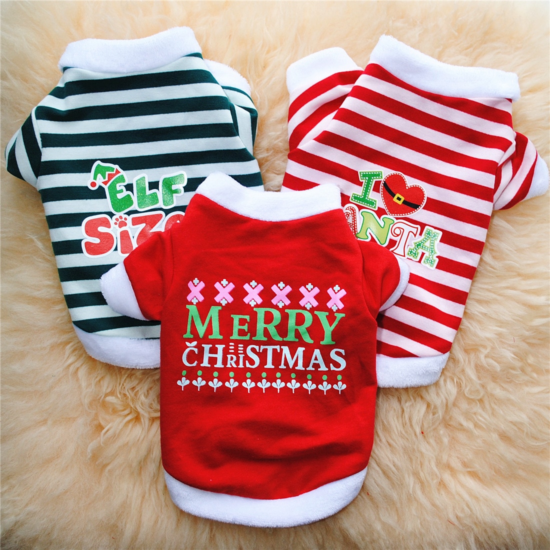 Pet Dog Clothes Year Christmas Day Terry Cotton Sweater