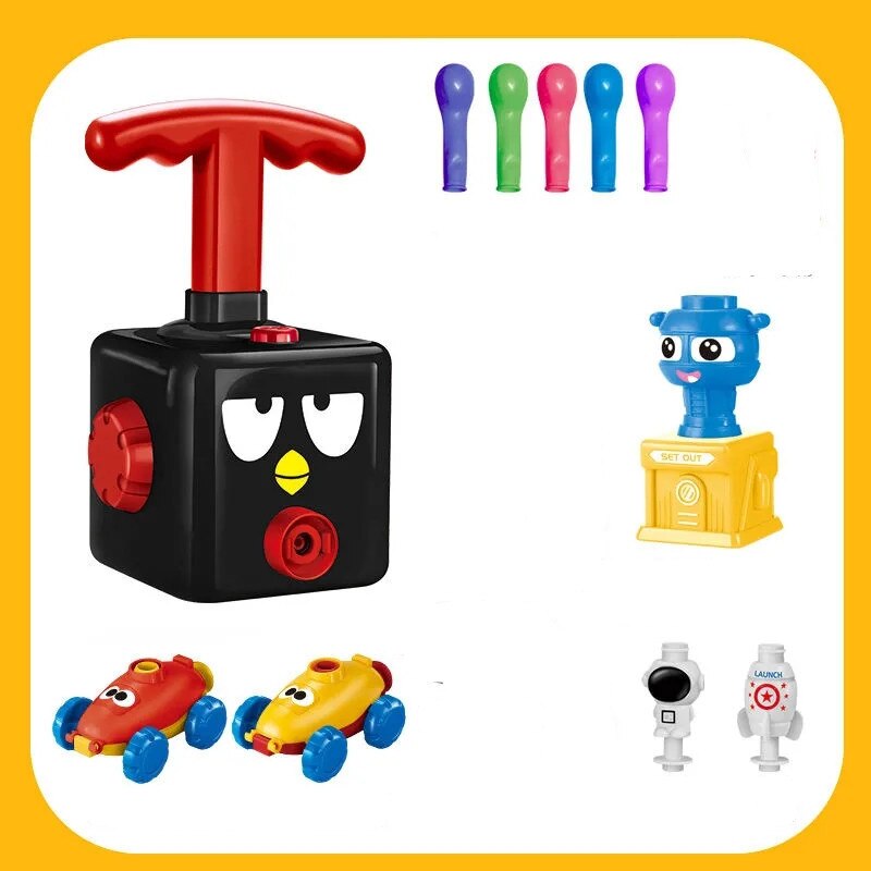 Neue Ballon Starten Turm Spielzeug Puzzle Spaß Bildung Trägheit Air Ballon Auto Wissenschaft Experiment kinder Spielzeug: K02