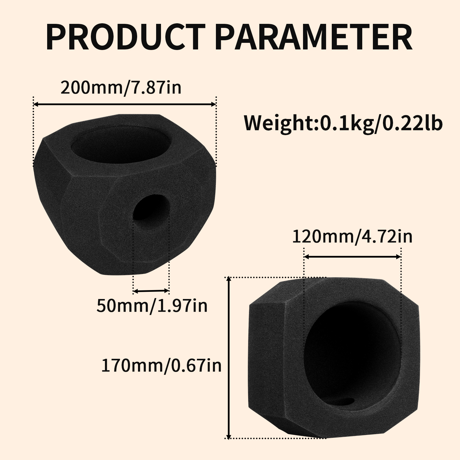 Depusheng pf8 Mikrofon Windschutz Pop Filter Beruf elle Kondensator Mikrofon Studio Schwamm Schallschutz Schutzhülle Zubehör
