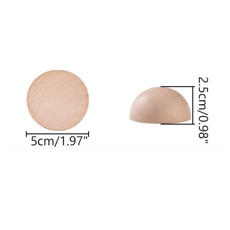 Półokrągłe narzędzia garncarskie, drewniane ceramiczne narzędzie górne Narzędzia robić gliny Narzędzie robić prasowania płytek ceramicznych robić produkcji misek ceramicznych i talerzy: Czekolada