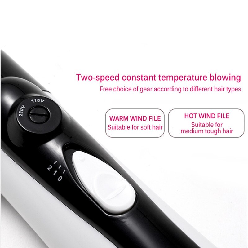 3 IN 1 Air Blower Dryer Comb Hair Straightener Curling Iron Brush Rotating Hair Dryer Brush Hair Curler Styler Styling Tools