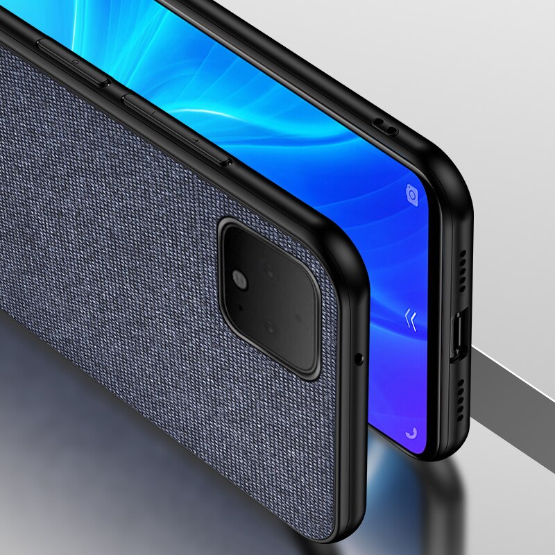 IKrsses para Google Pixel 4 funda de tela Simple de PU funda trasera dura de borde suave para Google Pixel 4 XL duro volver cubierta de la cáscara