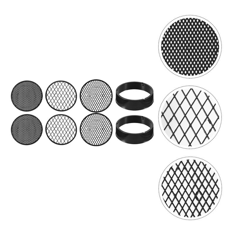 2 Sets/8pcs Mesh Sifting Pan Garden Sieve Gardening Tool Riddle Soil Sieve Set