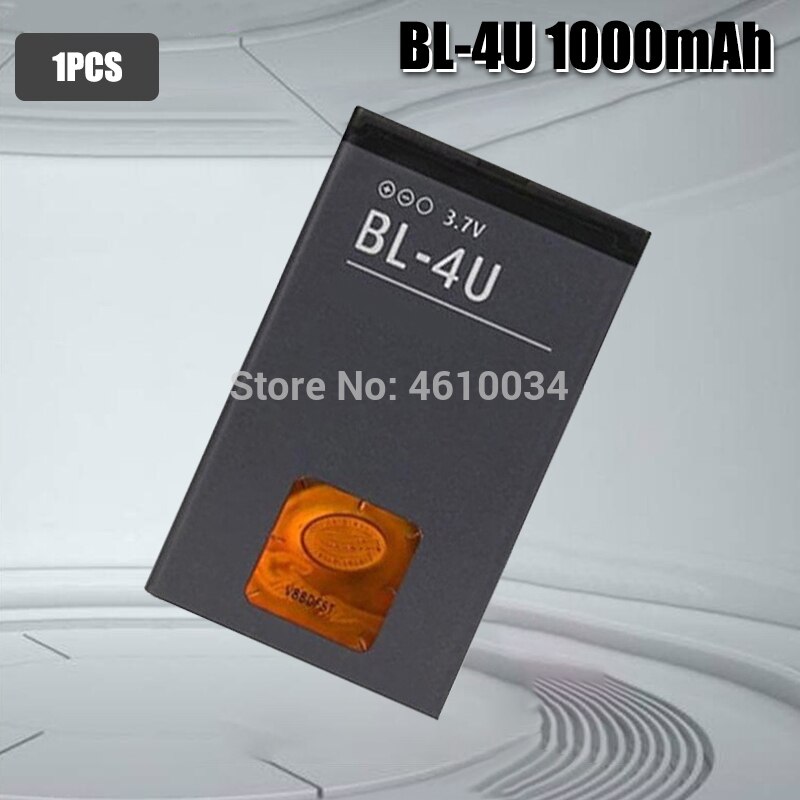 BL-4U BL4U Bl 4U1000mAh Li-Polymeer Telefoon Batterij Voor Nokia 3120c 5250 206 515 5330 5530XM Xpressmusic 5730 6212c: 1pcs