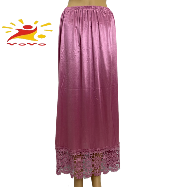 Jupon demi-long en dentelle pour femmes, , sous-jupe, dentelle, vêtements d&#39;intérieur, robe courte, jupon, HB122