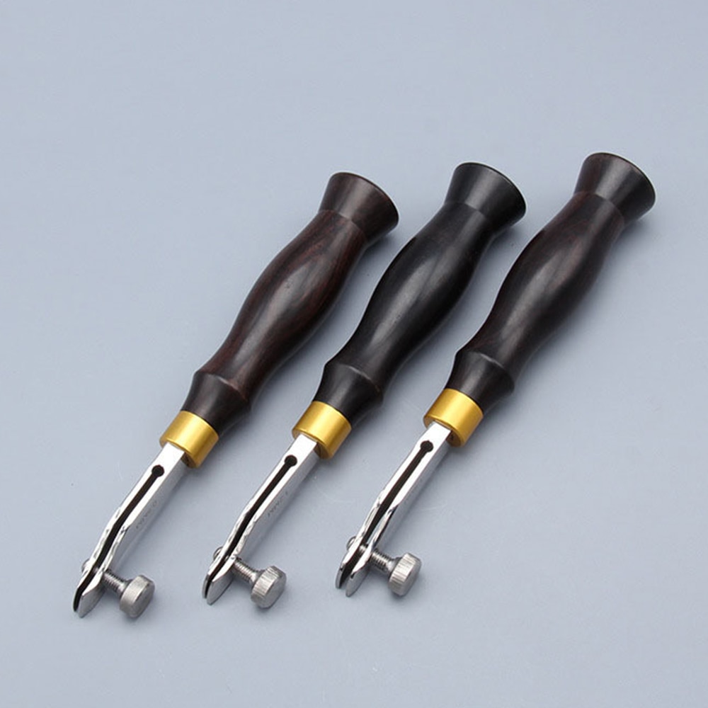 Leather Tools Adjustable Cutter DIY Handmade Leather Crimper Slotting and Grooving Device Edge Holder Leathercraft Cutting