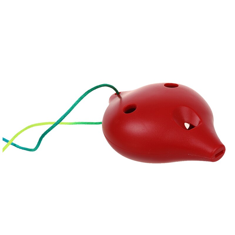 Ocarina keramikk 6 -hulls alt c musikalsk blåseinstrument legend of time fløyte rød