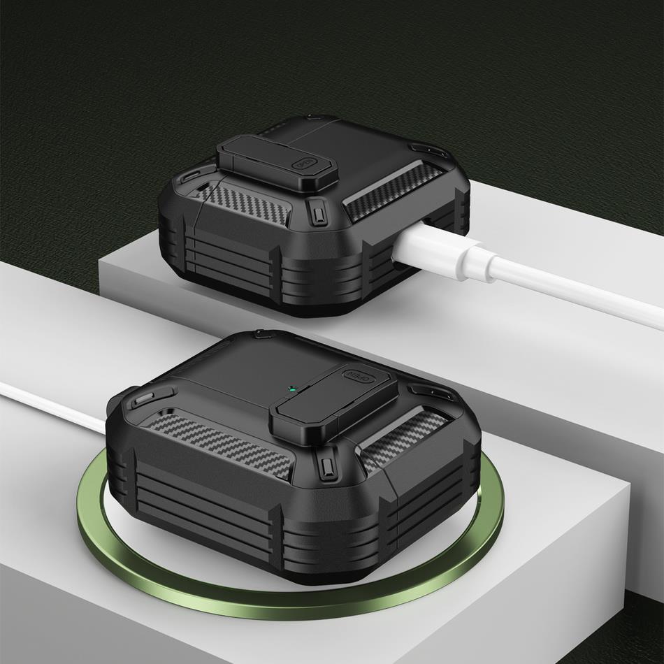 Switch-hoofdtelefoonhoesje voor apple airpods pro 2 met karabijnhaak, schokbestendige beschermhoes 1 oordopjes, accessoires voor airpods 3