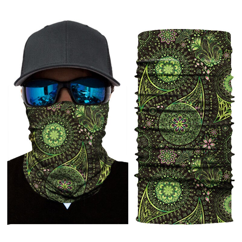 Polyester digital udskrivning etnisk magisk pandebånd cykling udendørs sport sømløs hurtigtørrende hals gamacher tørklæde maske: 06