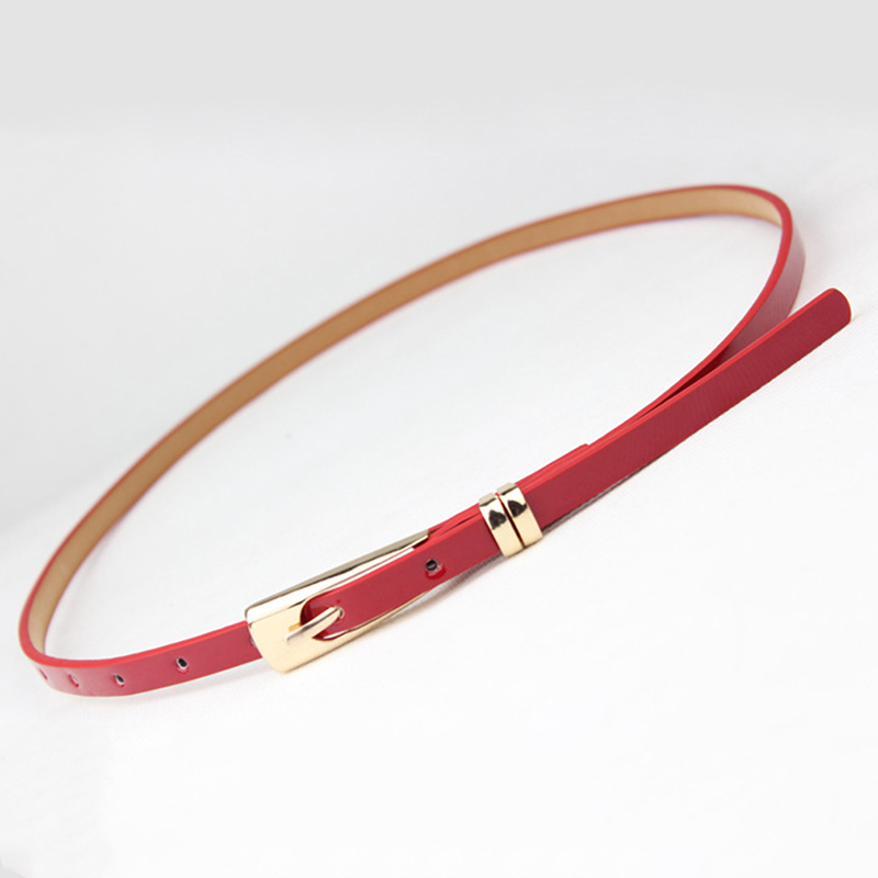 mujer Metal dorado plata hojas cadena cinturón cintura banda elástica cintura cinturón para vestido falda bandas Mujer: red narrow belt