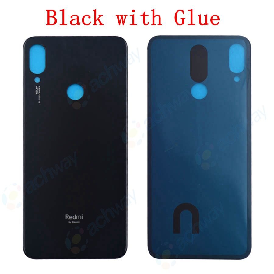 Voor Redmi Note 7 Pro Terug Batterij Cover Deur Achter Glas Voor Xiaomi Redmi Note7 Batterij Cover Behuizing Case met Lijm