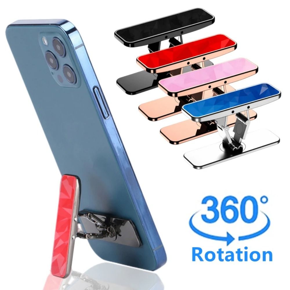 1Pcs 360° Rotate Mobile Phone Holder Mini Kickstand Folding Phones Bracket Mount Metal Invisible Phone Stand