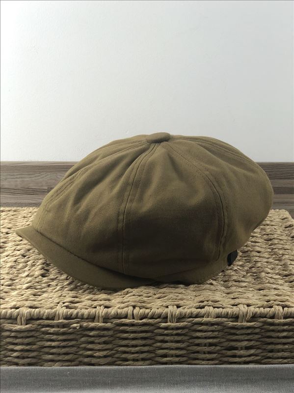 Hombre de talla grande gorro Ivy cabeza grande hombre vendedor tapa de lino y algodón boina planos de las mujeres tapas 54-56cm 57-58cm 59-60cm 61-63cm: Cotton linen Khaki / M 57-58cm