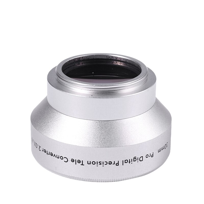 NEWYI remplacement de lentille numérique 30mm 2.0X téléobjectif pour caméscope 30mm 2X argent