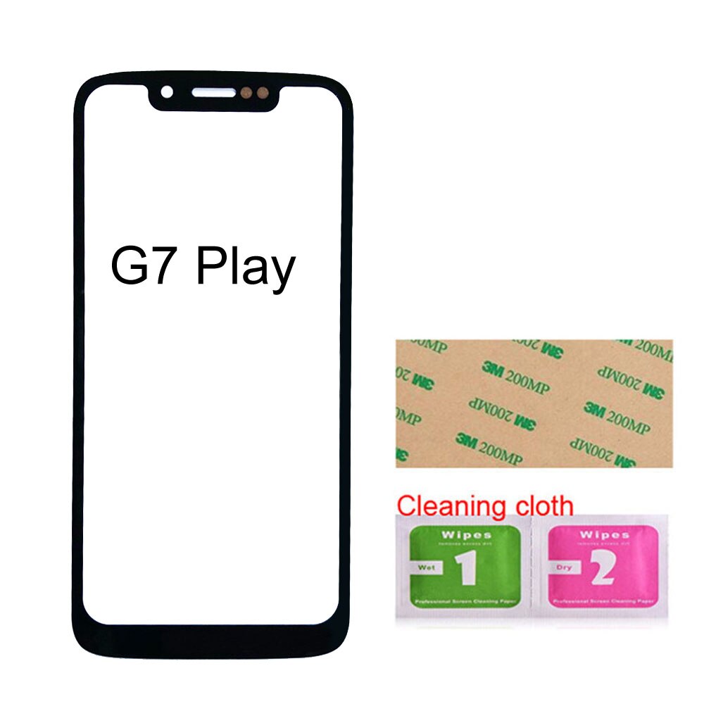 Per Moto G8 Gioco XT2015 del Pannello di Vetro Per Motorola Moto G7 Play/G7 Power XT1955 Vetro Anteriore (Senza touch Screen) esterno del Pannello Di Vetro: G7 Play