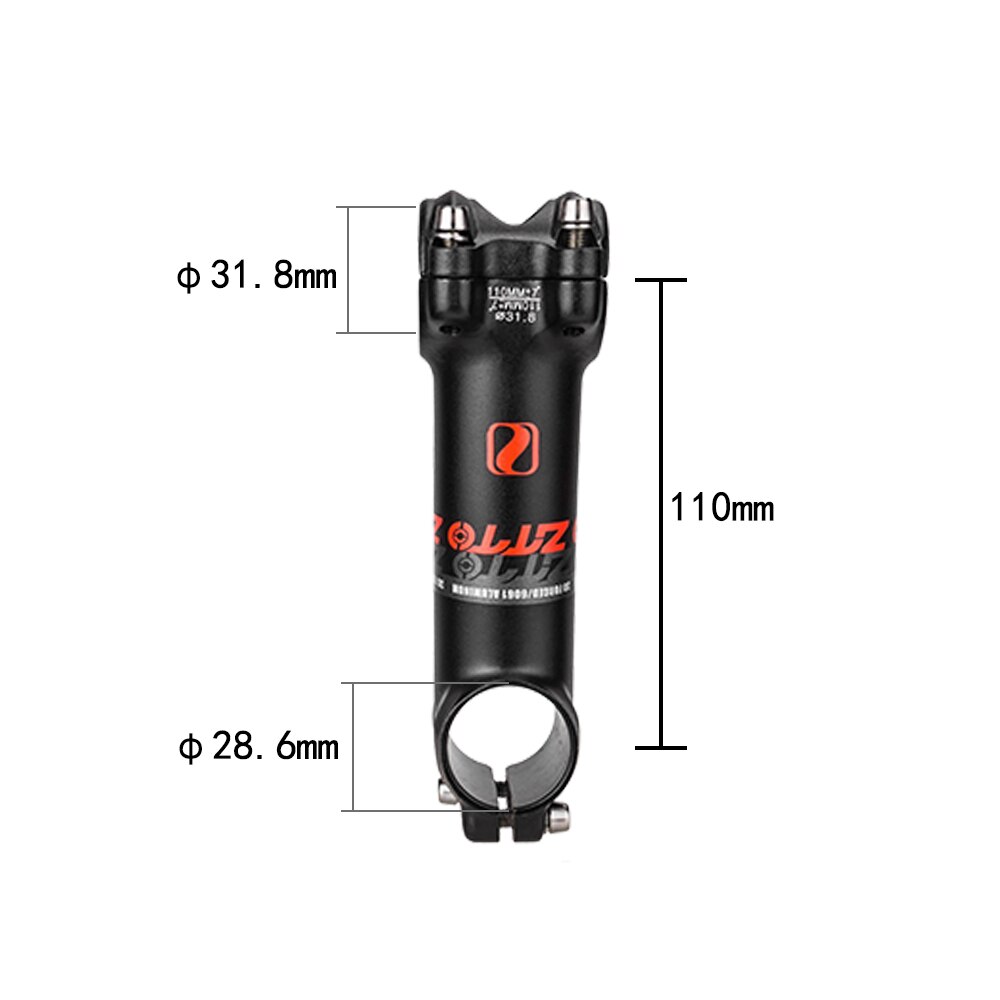 7 Degree Bicycle Stem Ultralight Bicycle Stem Mountain Road Bike Stem for 31.8mm Handlebar 60/70/80/90/100/110/120mm: 110mm