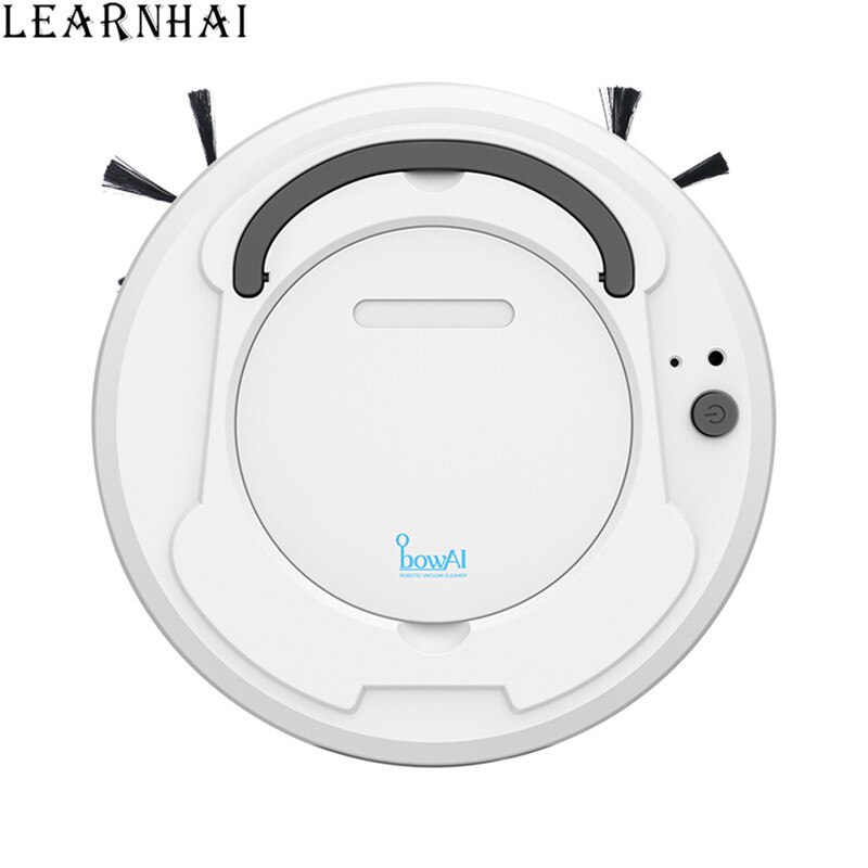 LEARNHAI Christmas OB8 Automatic Rechargeable Strong Suction Sweeping Smart Clean Robot Vacuum Cleaner For Home Office: White