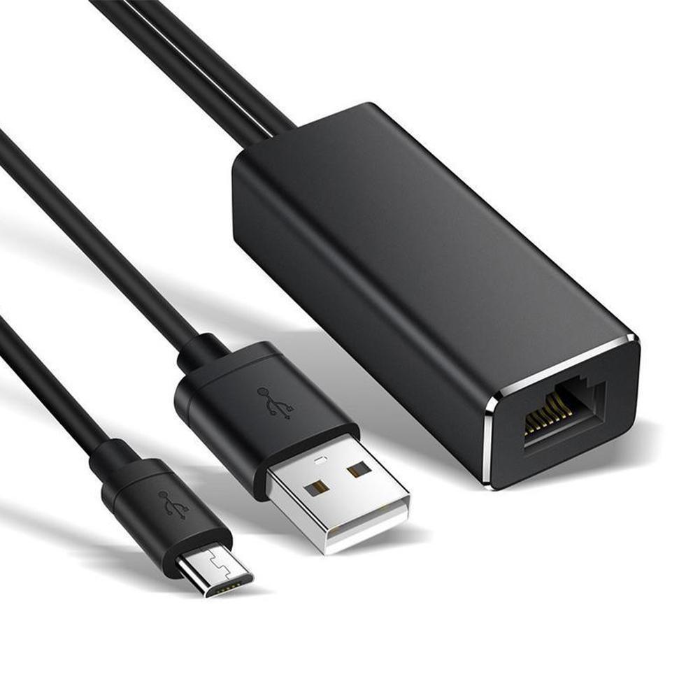 Ethernet Adapter Voor Chromecast Usb 2.0 Naar RJ45 Voor Google Home Chromecast 2 1 Ultra Audio Fire Tv Stick Micro usb Netwerkkaart