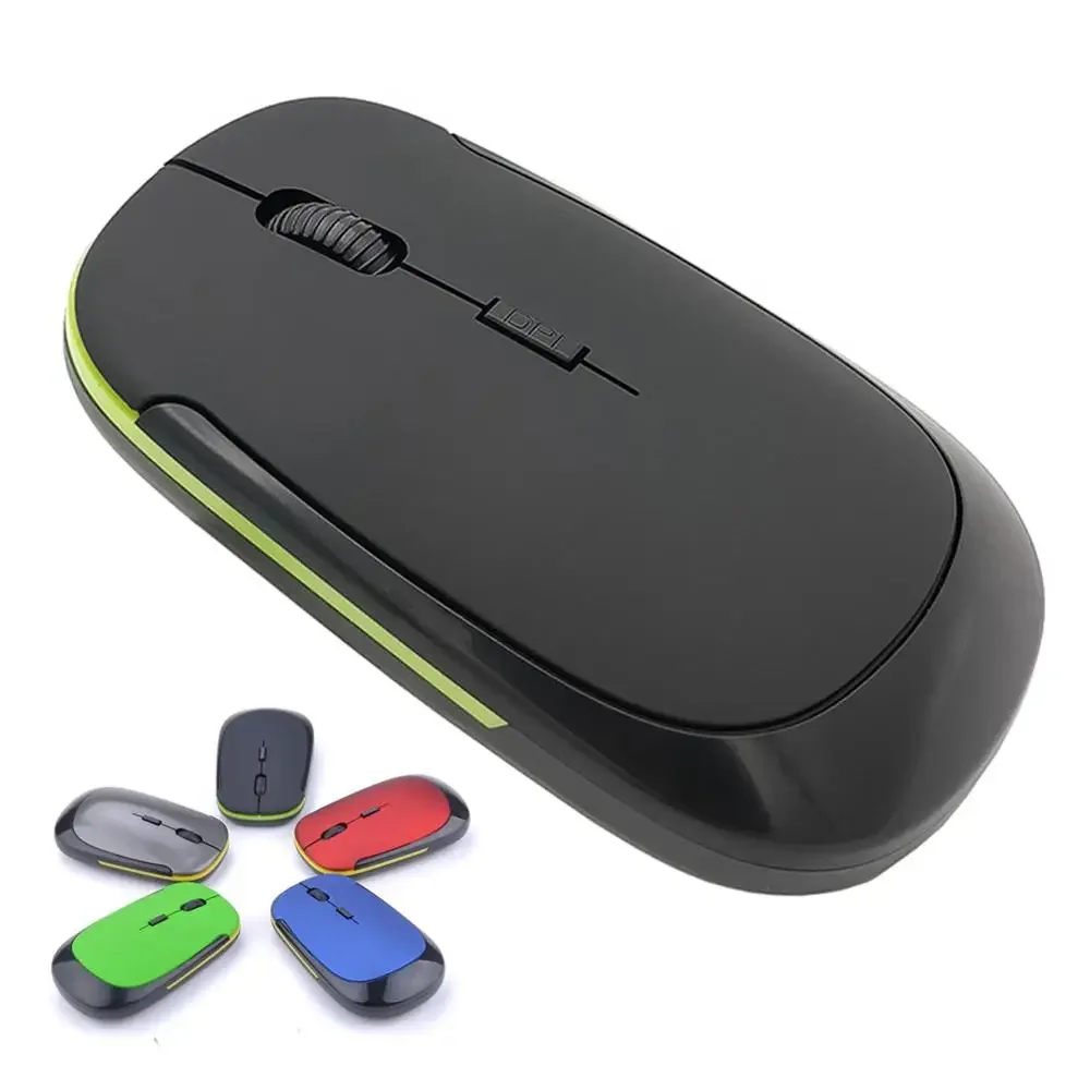 Portable 2.4GHz Wireless Mouse + USB Receiver 1600DPI 10m Gaming Mouse for Macbook Laptop PC