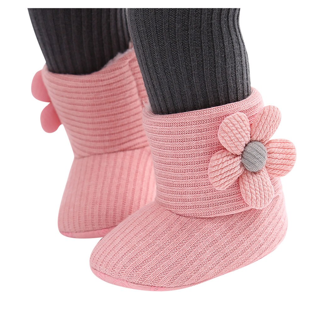 Baby Girl Keep Warm Plush Soft Snow Boots Soft Crib Shoes kids shoes детская обувь обувь детская Soft Sole Causal Shoes#E20