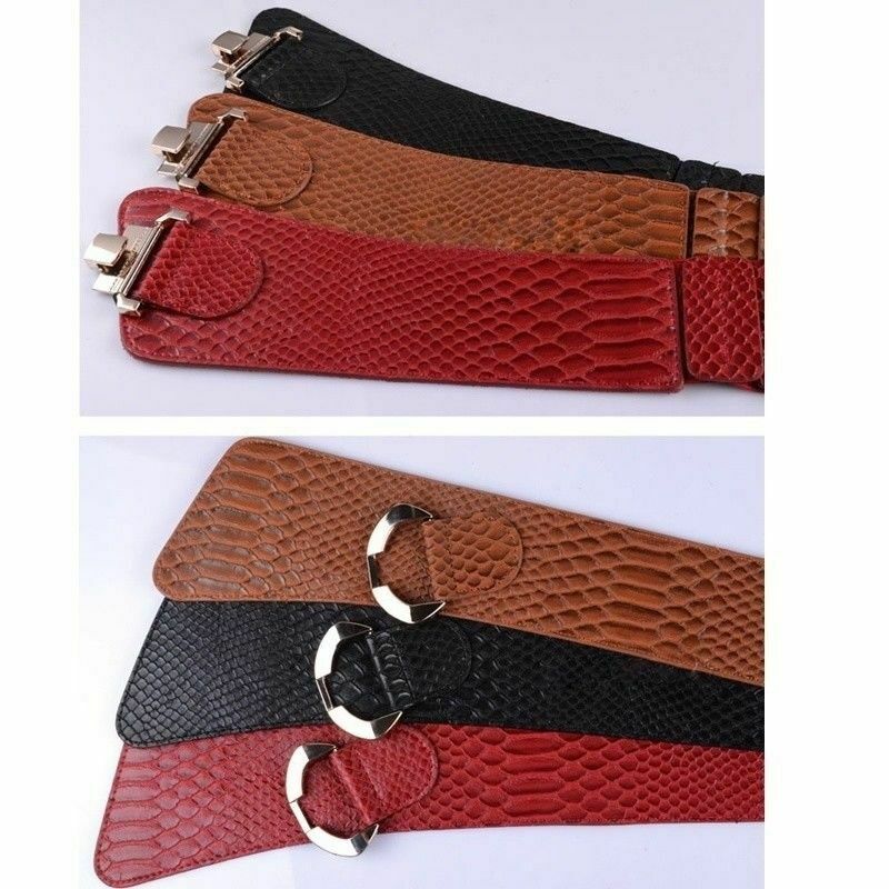 Ceinture de hanche large en cuir PU pour femmes et filles, ceinture élastique pour dames, accessoires de robe de ,