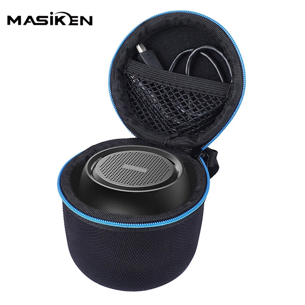 MASiKEN Draagtas voor Anker SoundCore Mini Super-Draagbare Bluetooth Luidspreker Handvat EVA hard Bag Houder Rits Pouch